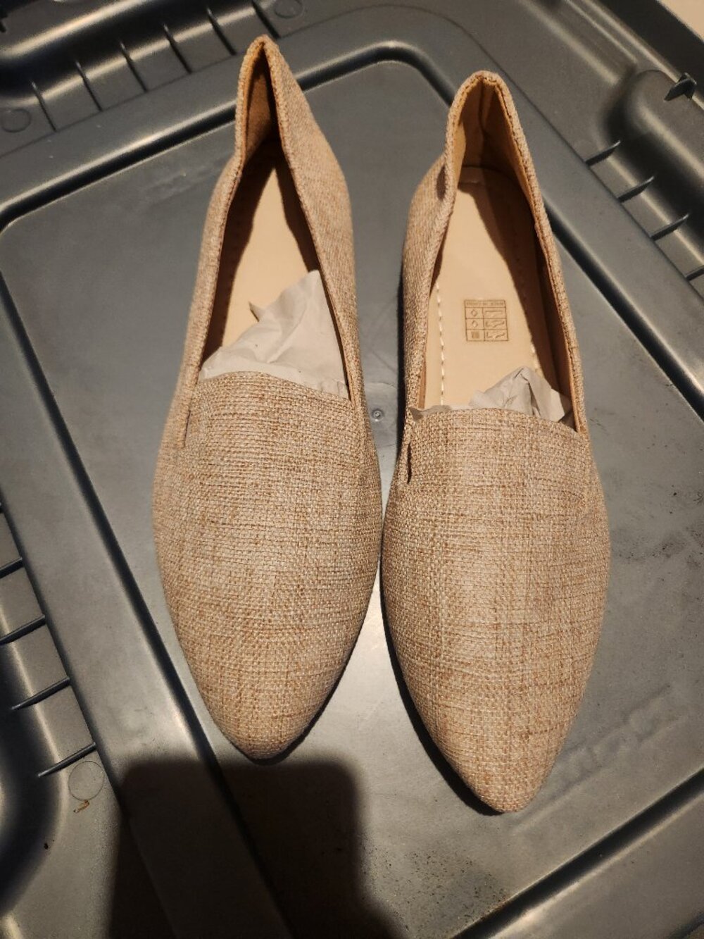 Dress tan flats